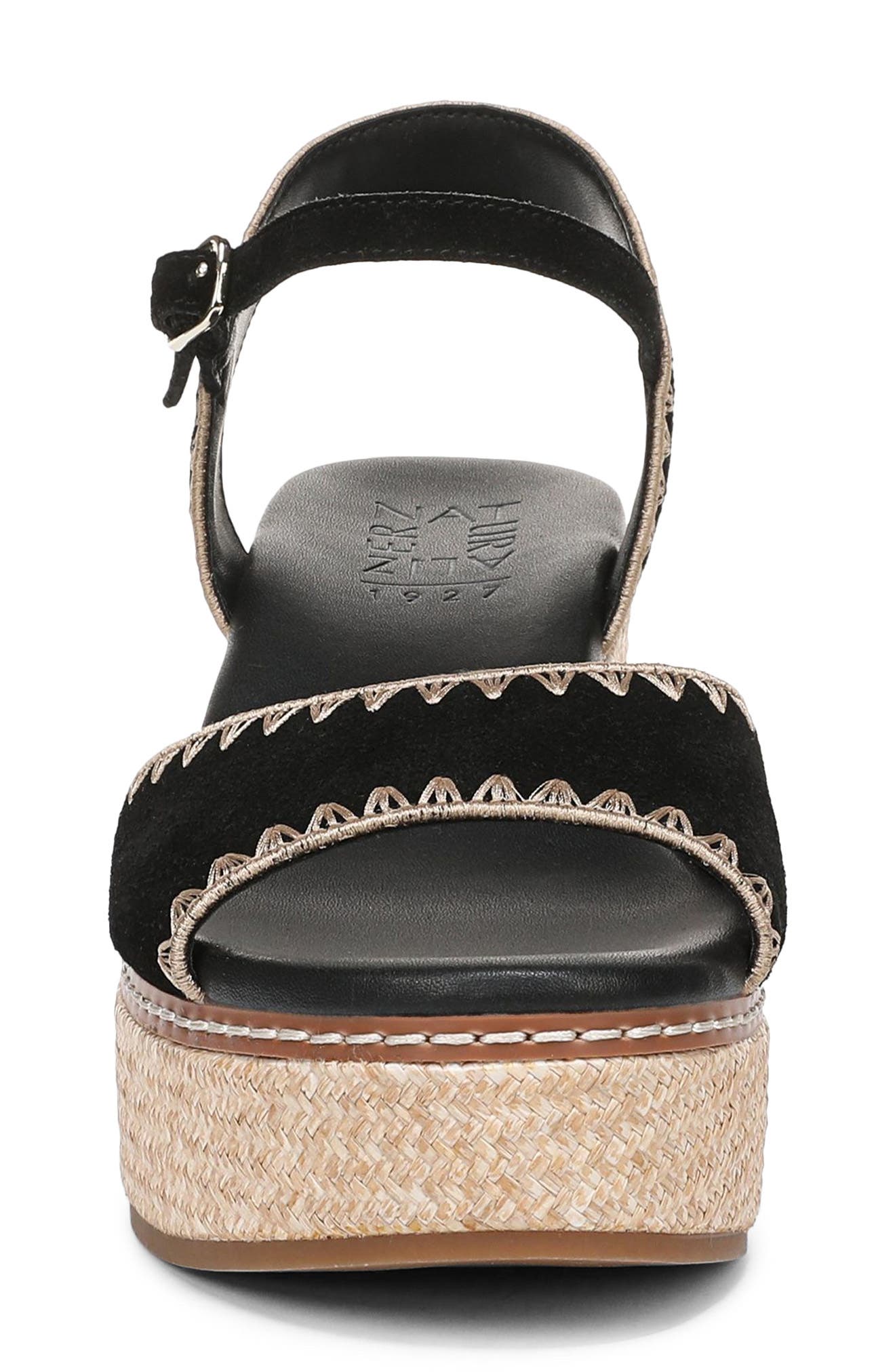 Naturalizer Della Platform Ankle Strap Sandal, Alternate, color, Black