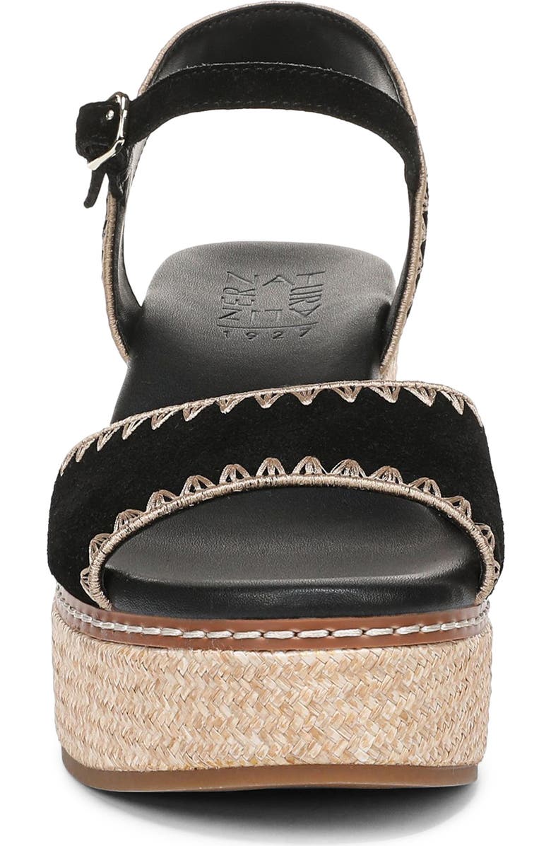 Naturalizer Della Platform Ankle Strap Sandal, Alternate, color, Black