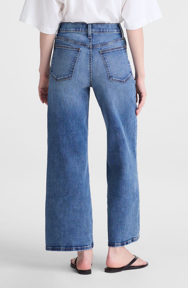 Madewell The Tall Wide-Leg Crop Jeans in Super Stretch Denim, Alternate, color, Oneida Wash