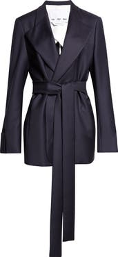 SASUPHI Lauren Belted Wool Blazer