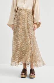 Brunello Cucinelli Paneled Circle skirt