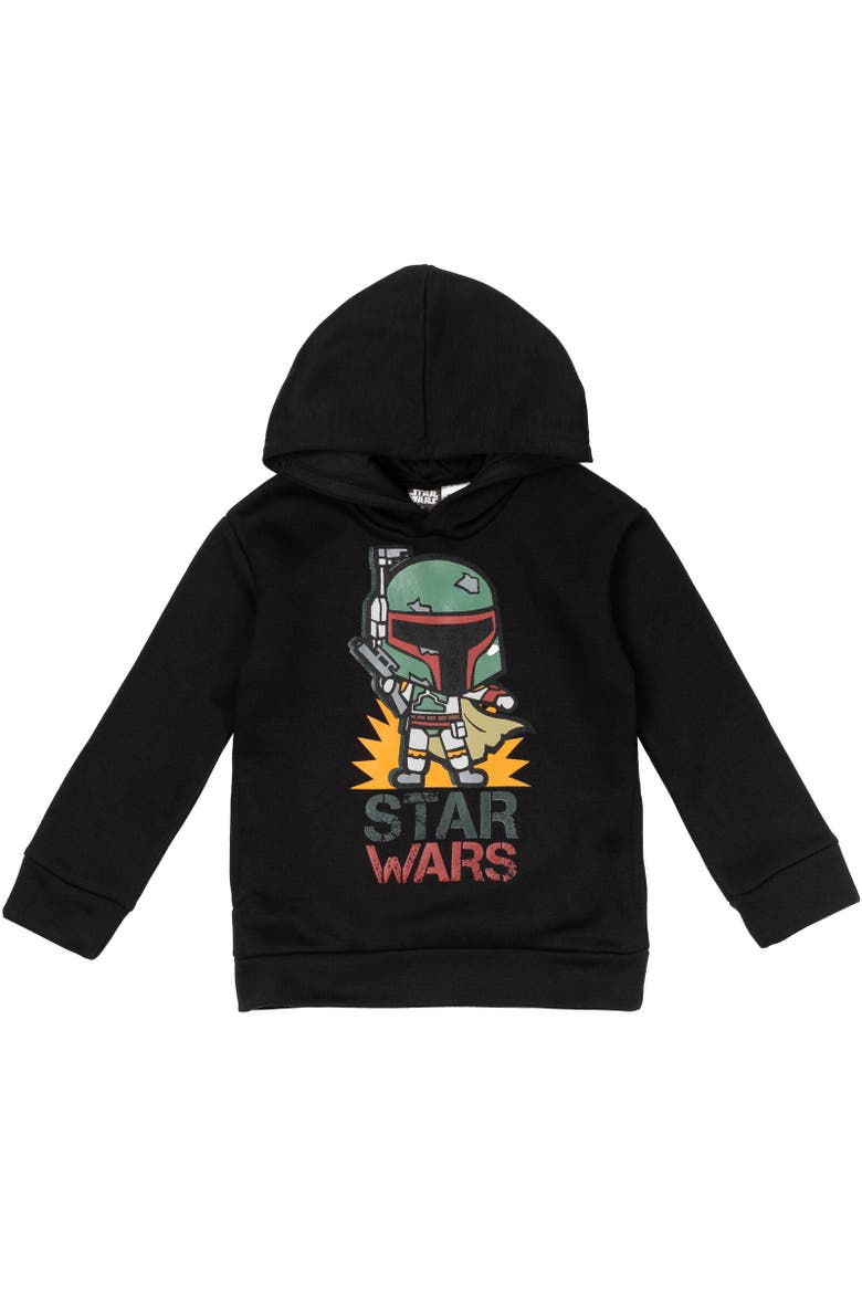 Boba Fett Pullover Hoodie, Alternate, color, Boba Fett Black
