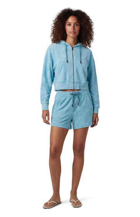 Womens Drawstring Terry Toweling Short