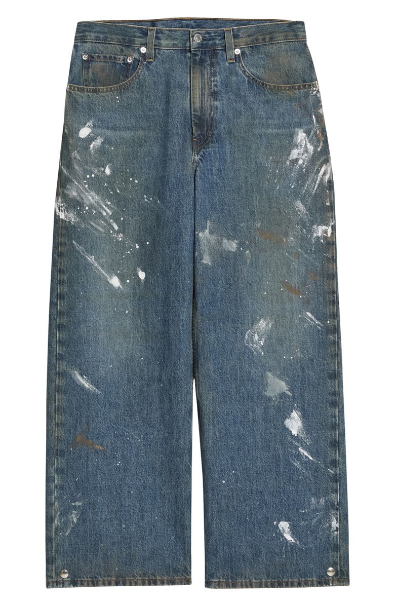 Helmut Lang Ankle Wide Leg Jeans, Alternate, color, 