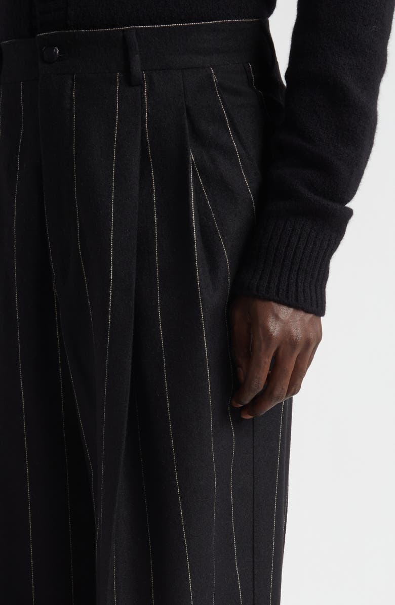 Dolce&Gabbana Pinstripe Alpaca Blend Pants, Alternate, color, S8051 Rigato