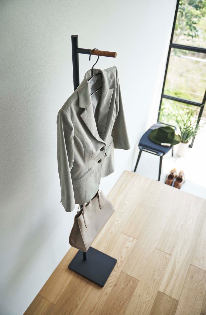 Yamazaki Coat Hanger, Alternate, color, Black