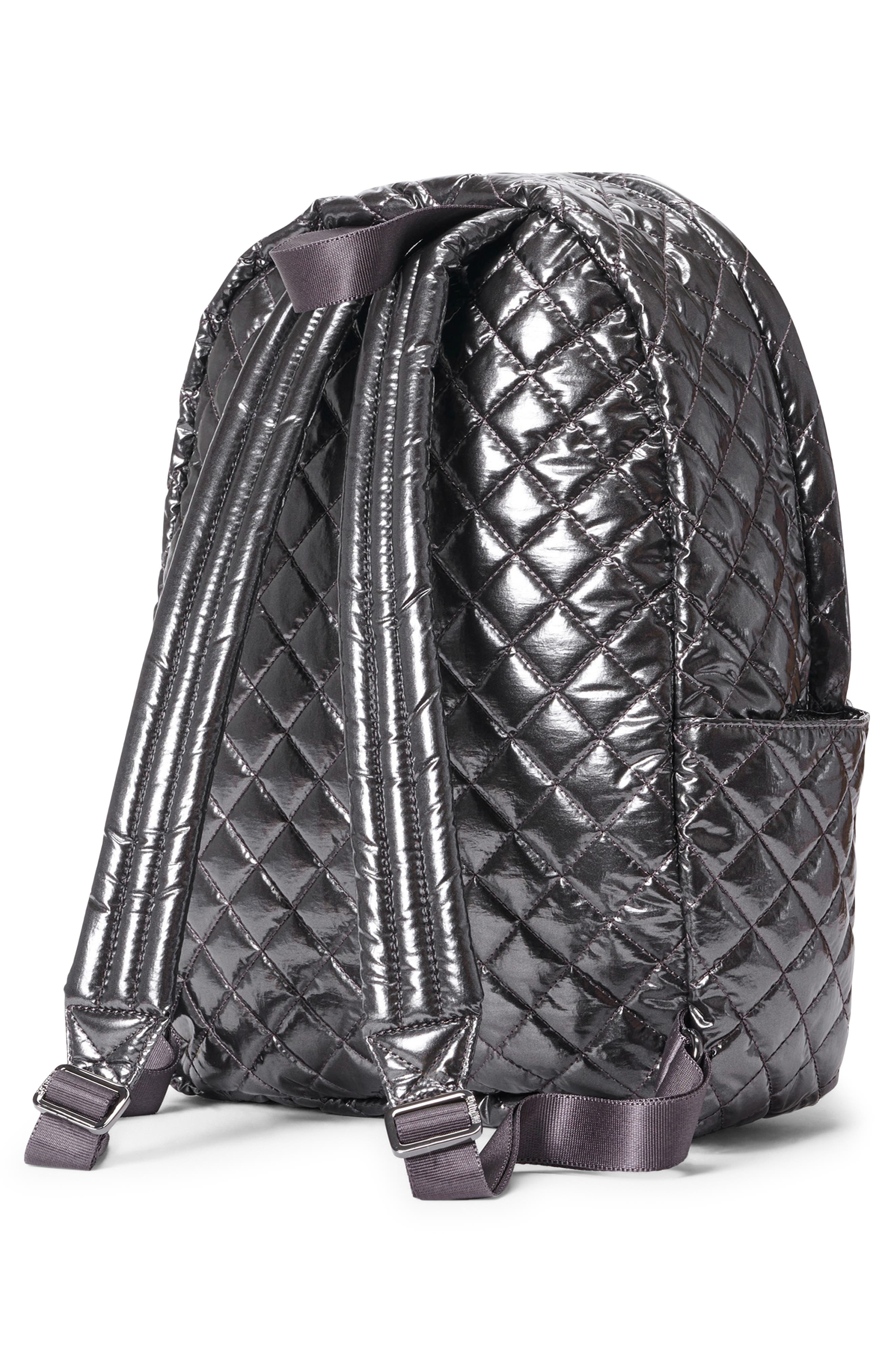 MZ Wallace City Metallic Quilted Backpack, Alternate, color, 