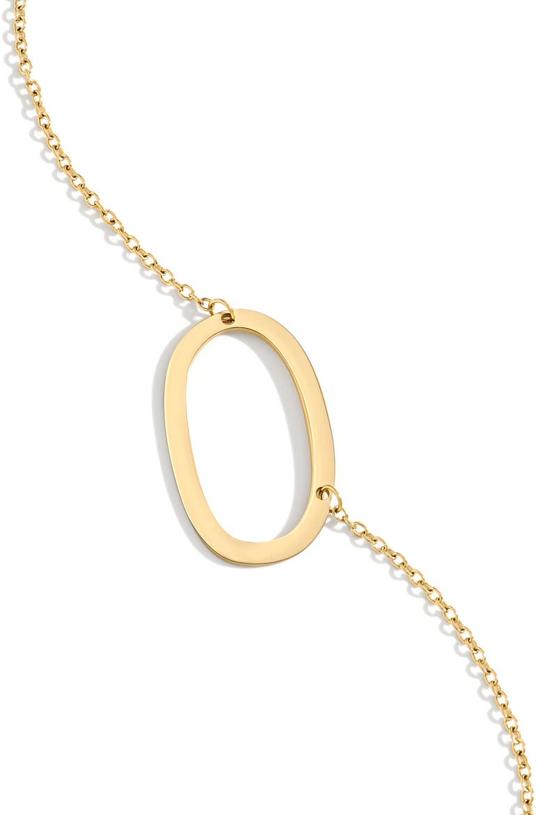 Statement Initial Necklace, Main, color, Letter O