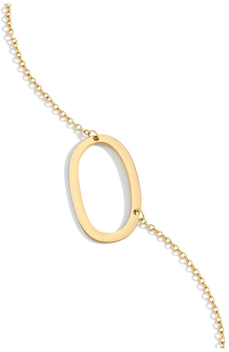 Mint & Lily Statement Initial Necklace, Main, color, Letter O