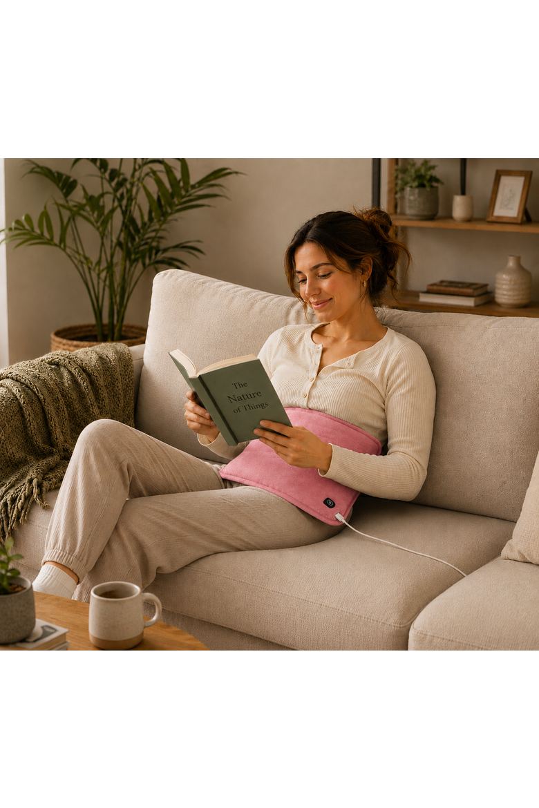 Large Heating Pad 12x24 with Auto Shut-Off, Alternate, color, Pink