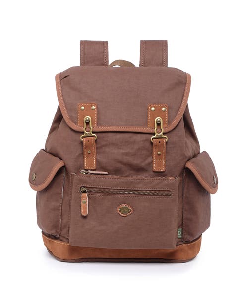 Dolphin Studded Canvas Drawstring Backpack