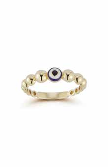 Ember Fine Jewelry Beaded Evil Eye Ring