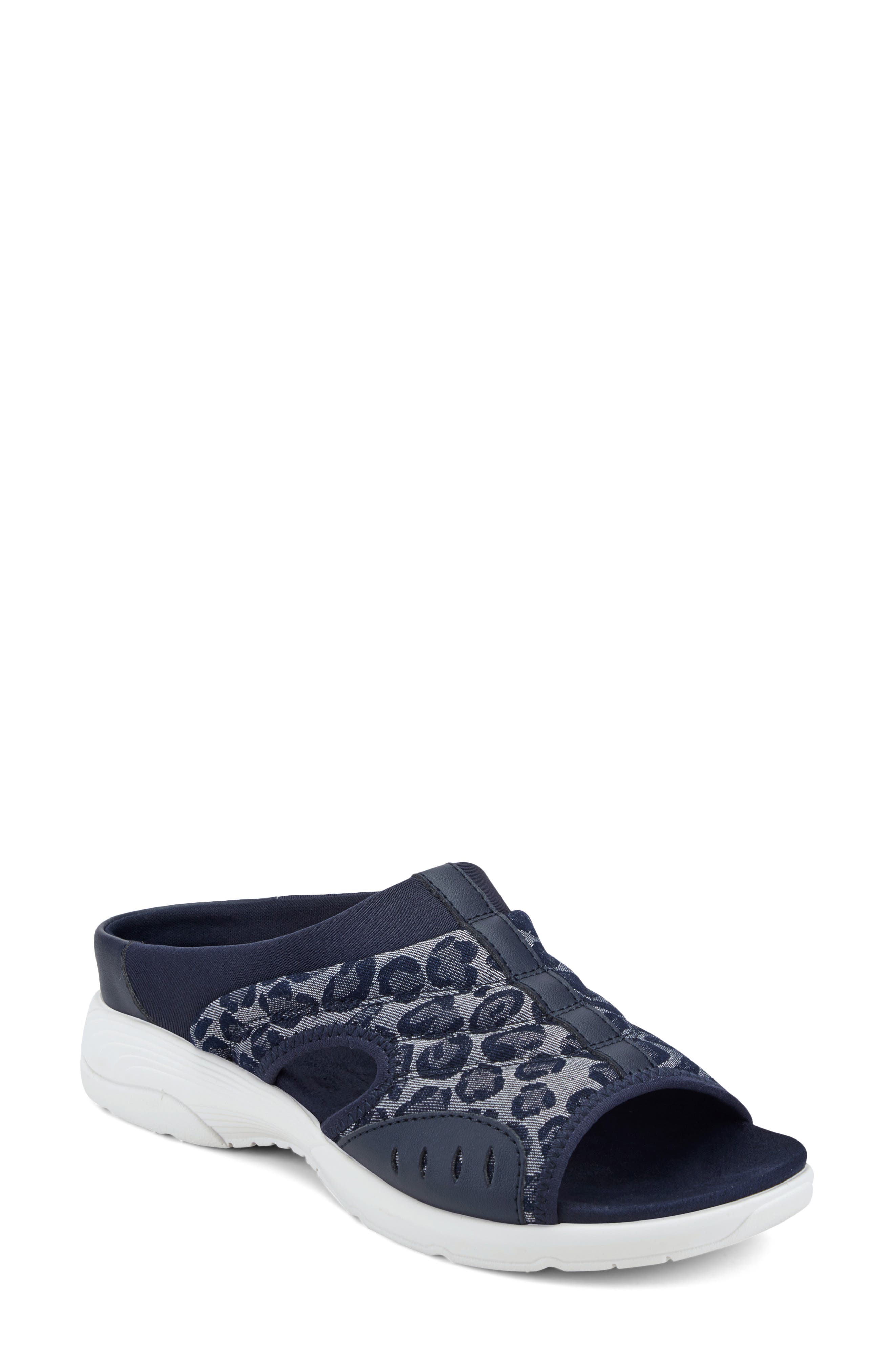 Easy Spirit Traciee Slide Sandal, Main, color, Medium Blue
