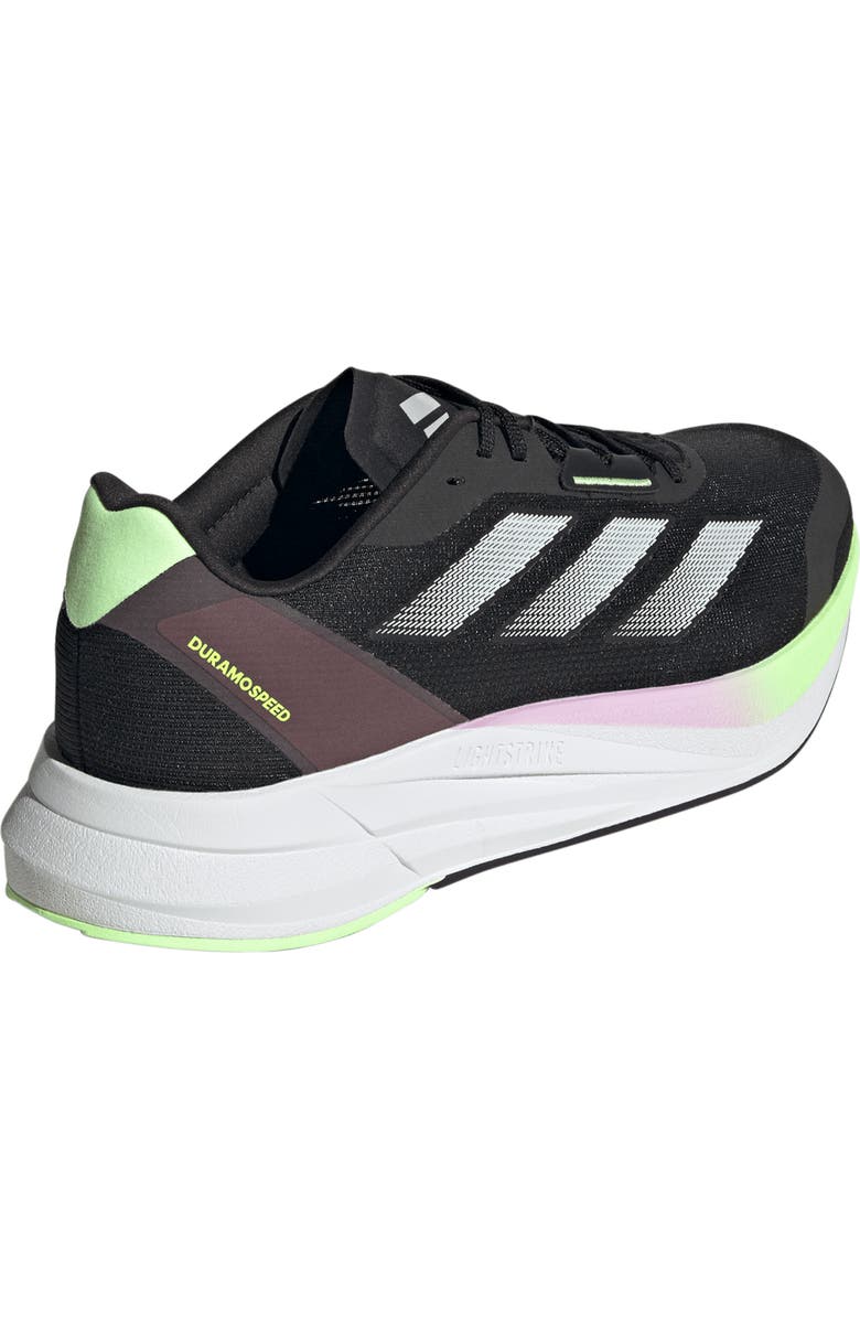 adidas Duramo Running Sneaker, Alternate, color, Black/ Zero Met./ Aurora