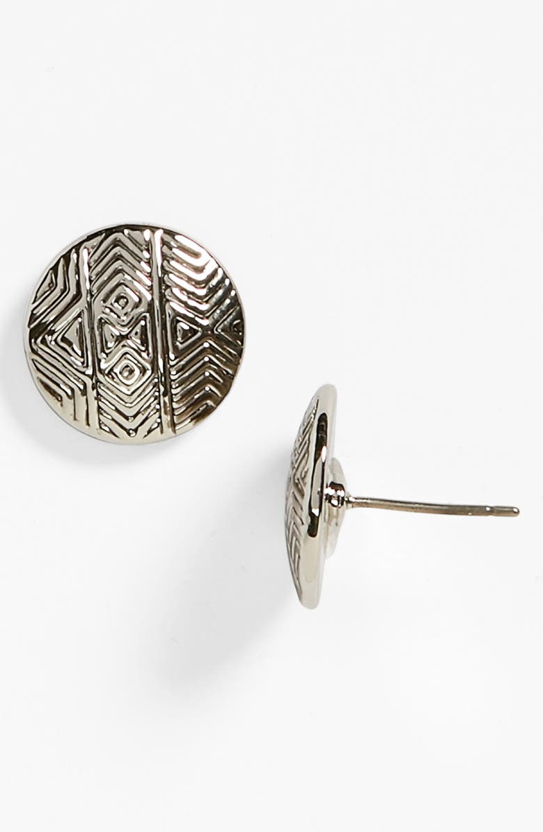 House of Harlow 1960 'Tholos' Engraved Stud Earrings, Main, color, 