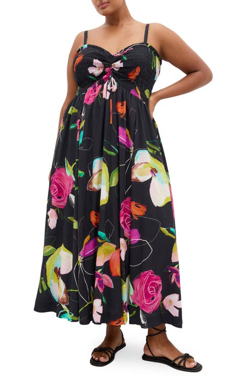 Malina Print Maxi Dress (Plus)
