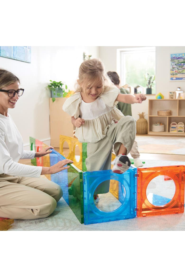 Mega Magnetic Building Set - 24 Pieces, Alternate, color, Multicolored