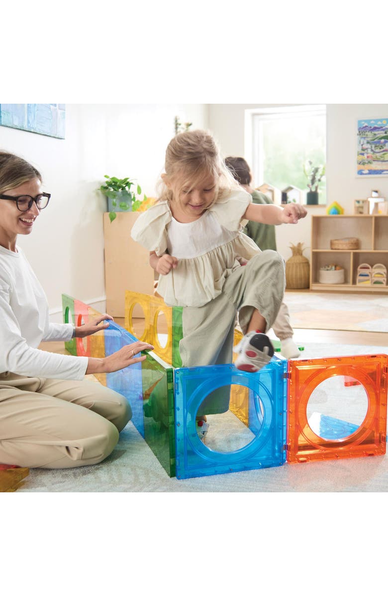 Kaplan Early Learning Company Mega Magnetic Building Set - 24 Pieces, Alternate, color, Multicolored