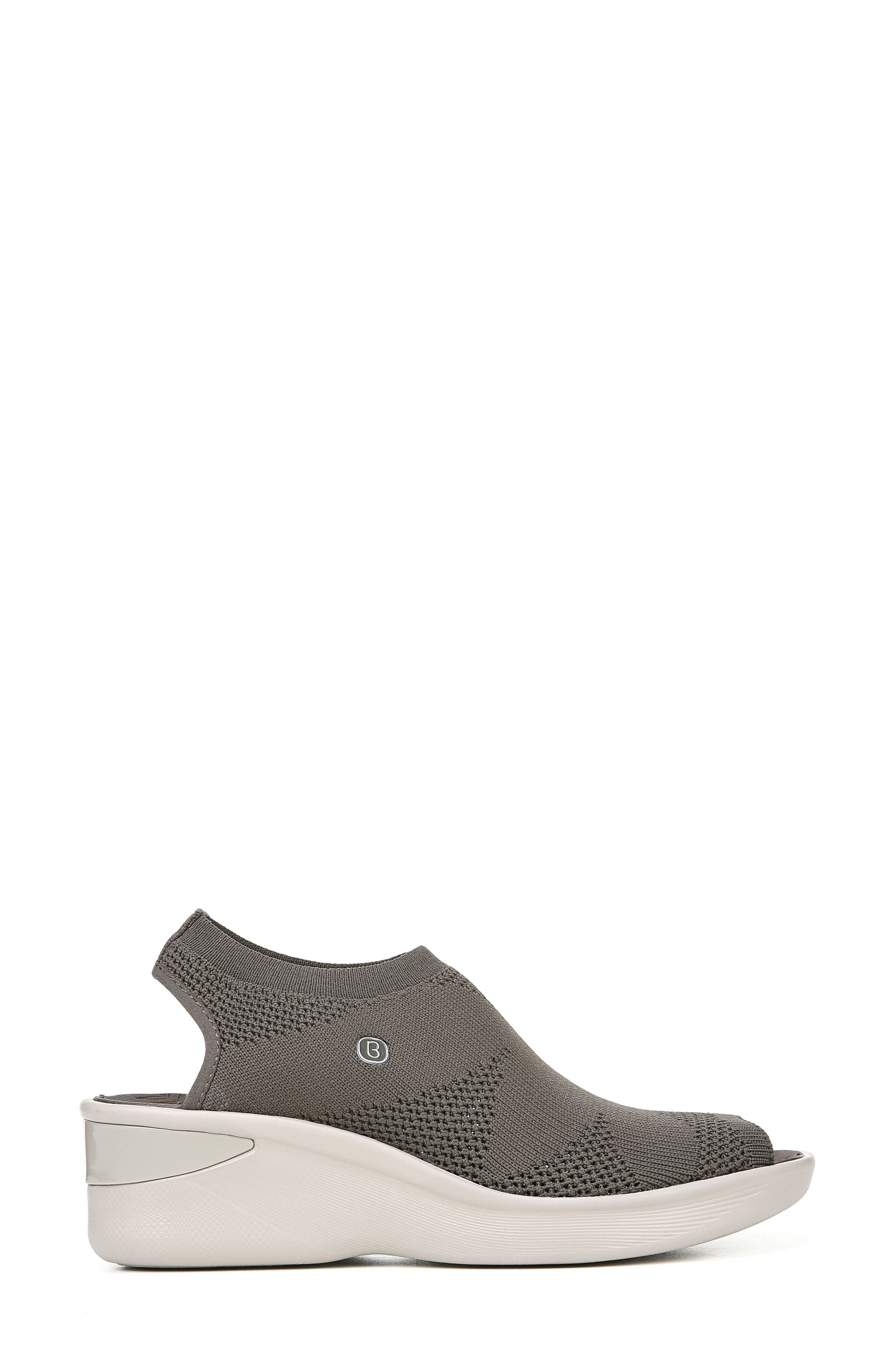 Secret Peep Toe Knit Sneaker, Alternate, color, MOREL FABRIC