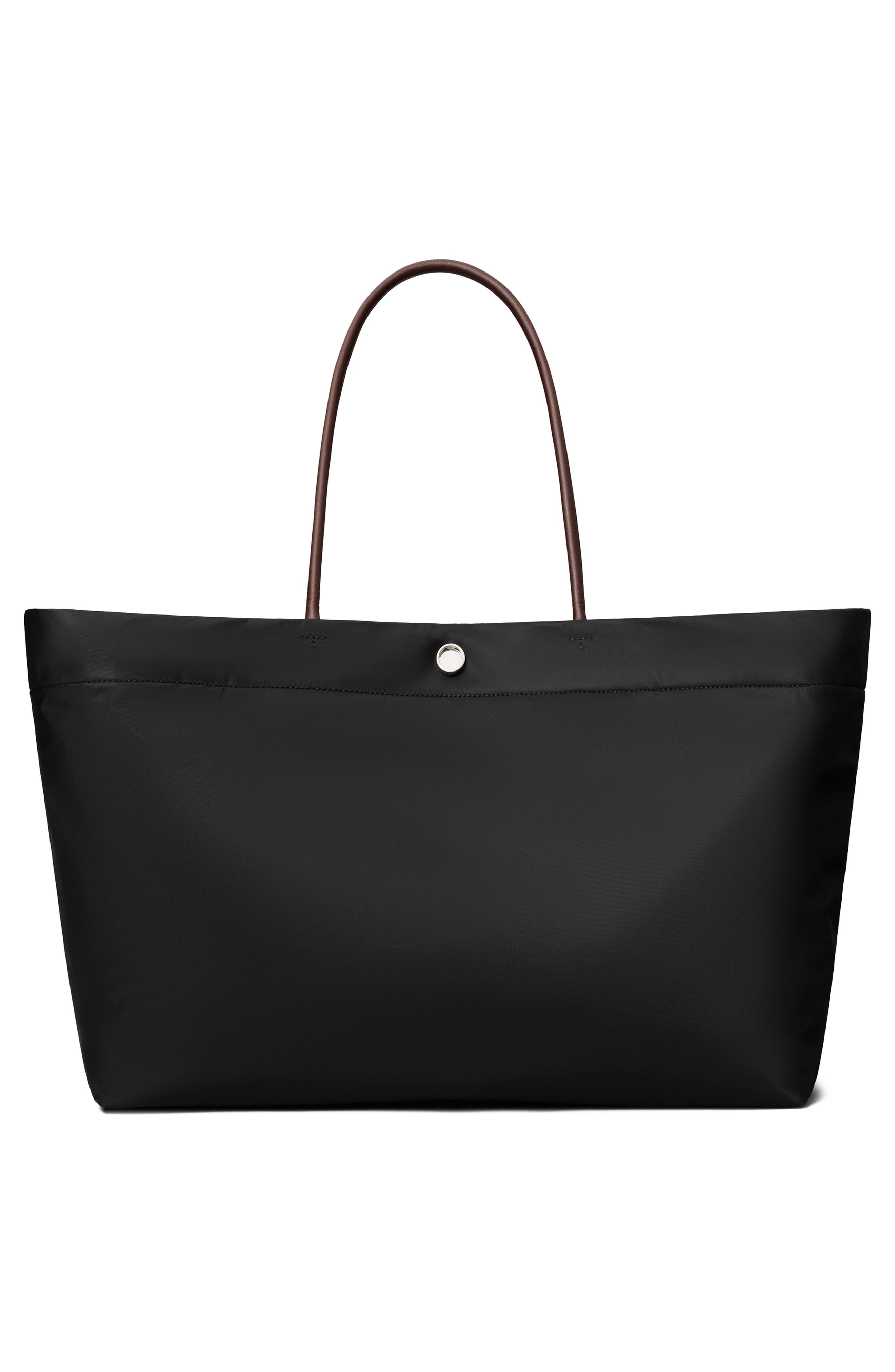 Tory Burch Ella Twist Tote, Alternate, color, Black