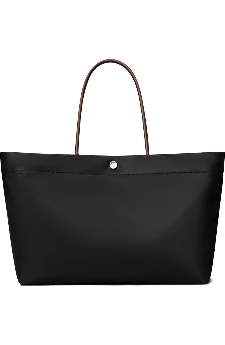 Tory Burch Ella Twist Tote, Alternate, color, Black