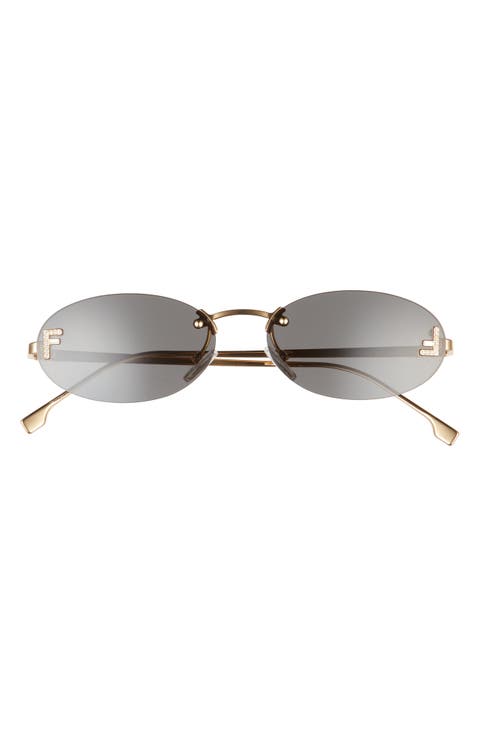 'Fendi First 54mm Oval Sunglasses