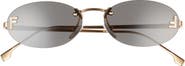 Fendi 'Fendi First 54mm Oval Sunglasses