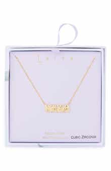 Leith Mama Cubic Zirconia Pendant Necklace