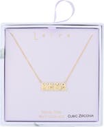 Leith Mama Cubic Zirconia Pendant Necklace