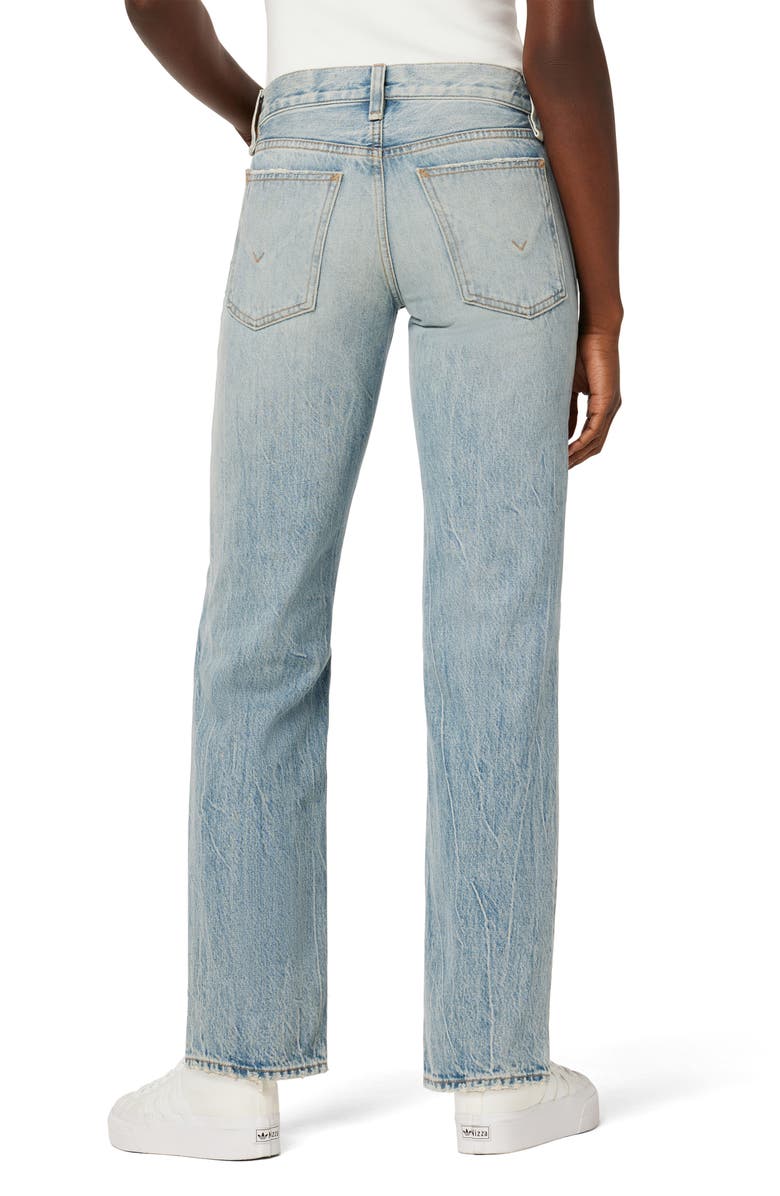 Hudson Jeans Jocelyn Ripped Low Rise Loose Straight Leg Jeans, Alternate, color, 