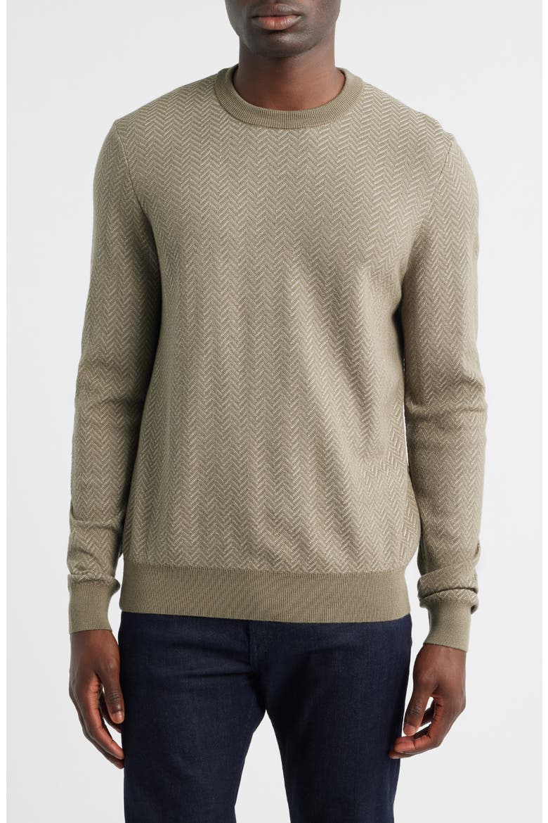 Habito Wool Sweater, Main, color, OPEN BROWN