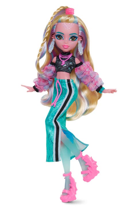 Kids' Monster High Lagoona Blue Fashion Doll in Maxi Skirt with Pet Neptuna