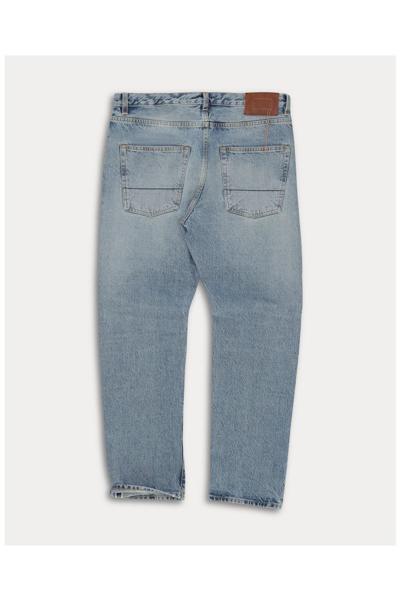 965 John Japan Selvedge 5 Pocket Regular Fit Denim Pants, Alternate, color, Light Bleach Wash