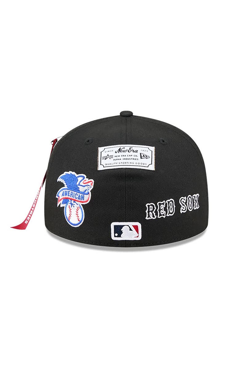 New Era x Alpha Industries Men's New Era x Alpha Industries Black Boston Red Sox 59FIFTY Fitted Hat, Alternate, color, Black