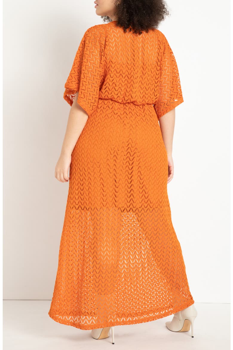 Crochet Lace Maxi Dress, Alternate, color, HAWAIIAN SUNSET
