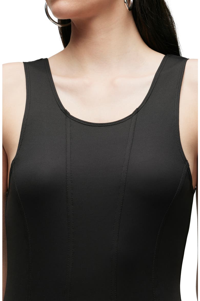 Scoop Neck Bodysuit, Alternate, color, BLACK