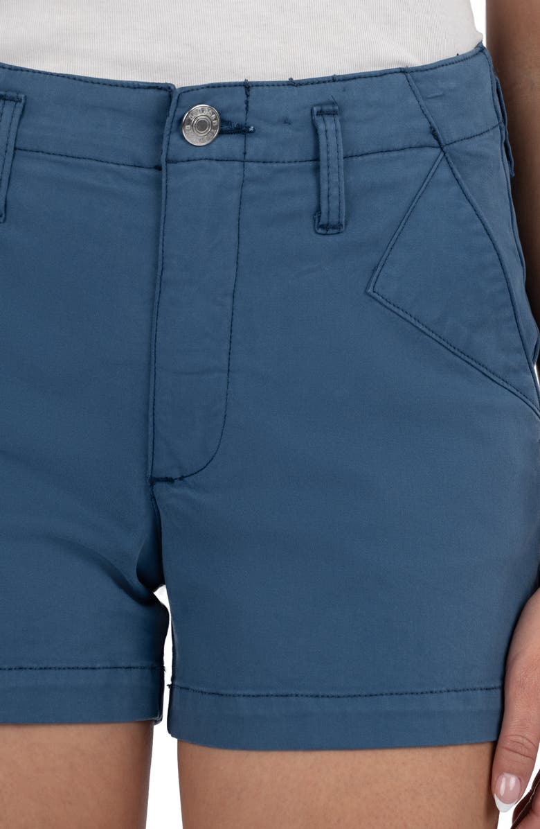 KUT from the Kloth Kimia Stretch Cotton Shorts, Alternate, color, Ocean Blue