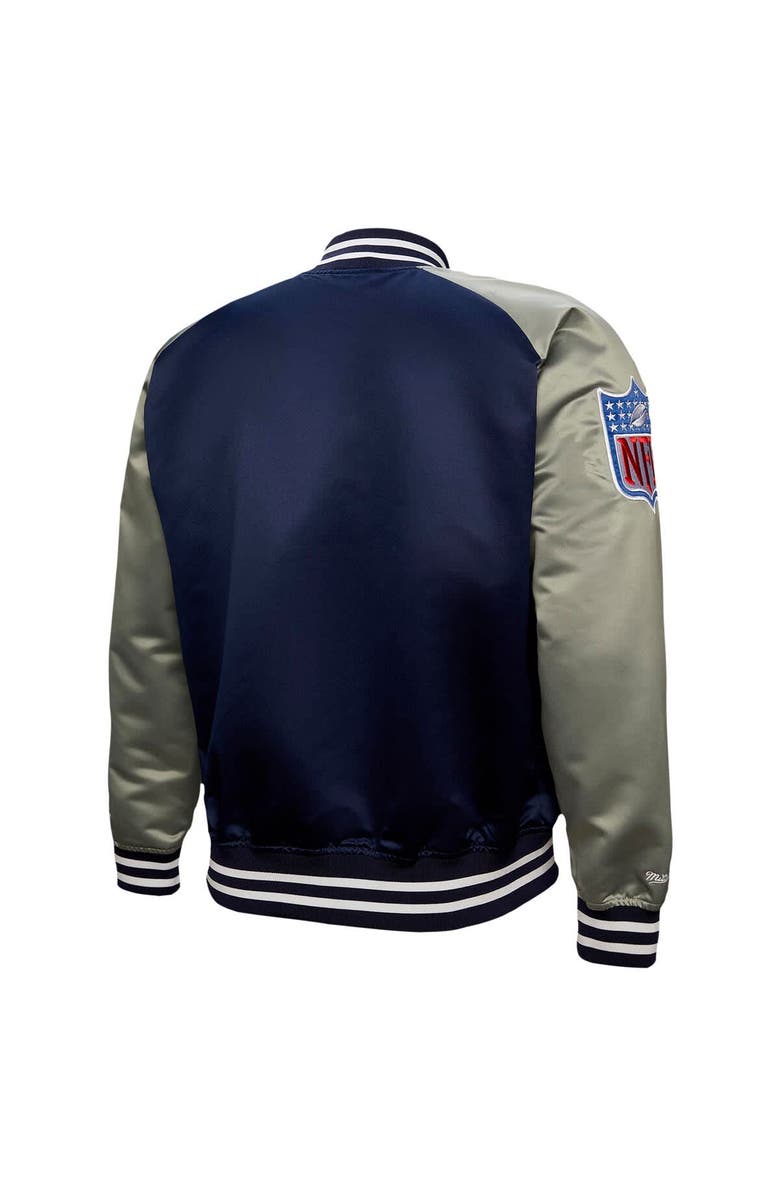 Mitchell & Ness Men's Mitchell & Ness Deion Sanders Navy Dallas Cowboys Retired Player Graphic Full-Zip Satin Jacket, Alternate, color, Navy