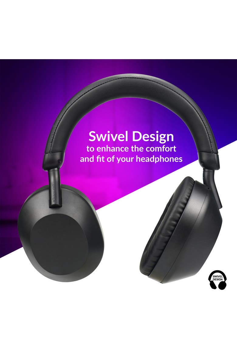 High Performance Wireless Headphones with Microphone, Alternate, color, Black