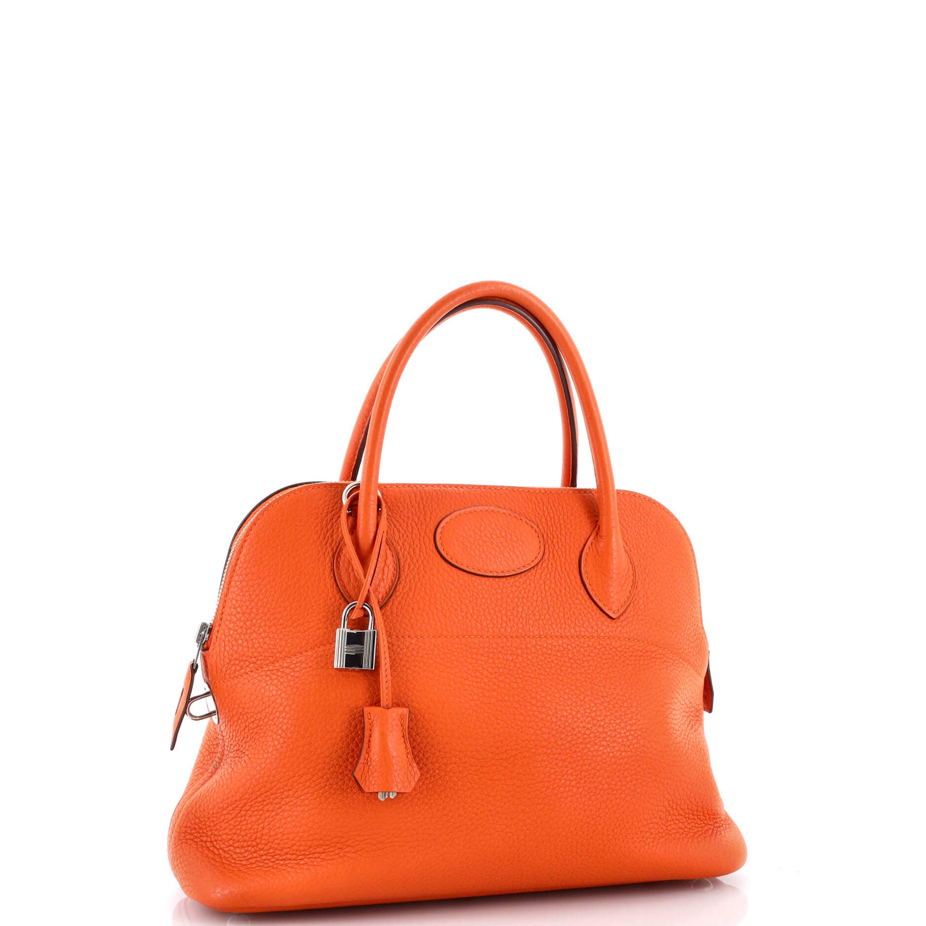 Pre-Owned Hermes Bolide Bag Clemence 31, Alternate, color, Orange H