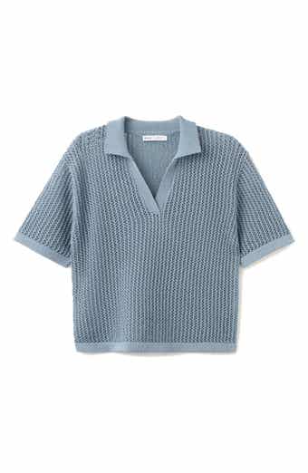 Stripe Open Stitch Polo