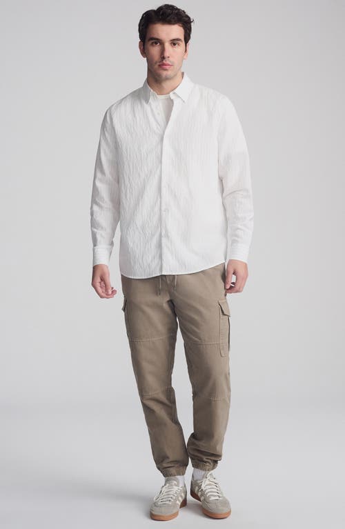 Mavi Jeans Regular Fit Stripe Button-up Shirt In White