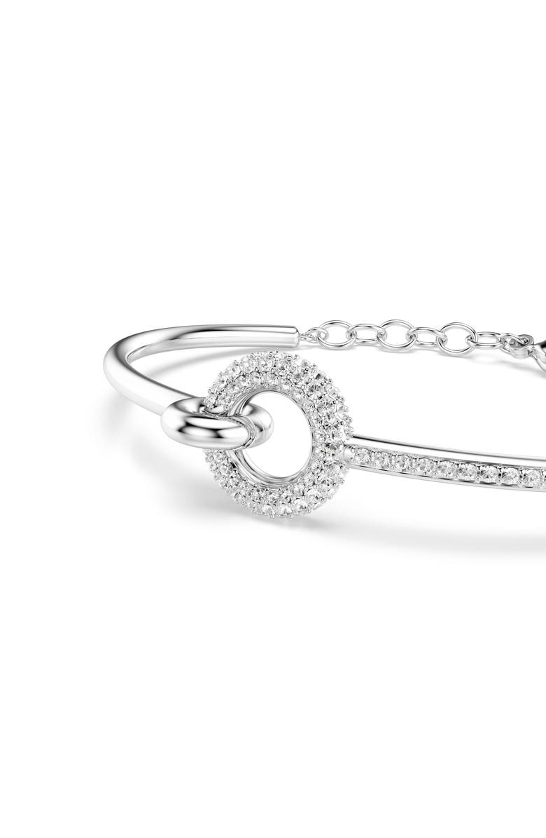 Swarovski Dextera Pavé Crystal Bracelet, Alternate, color, Silver
