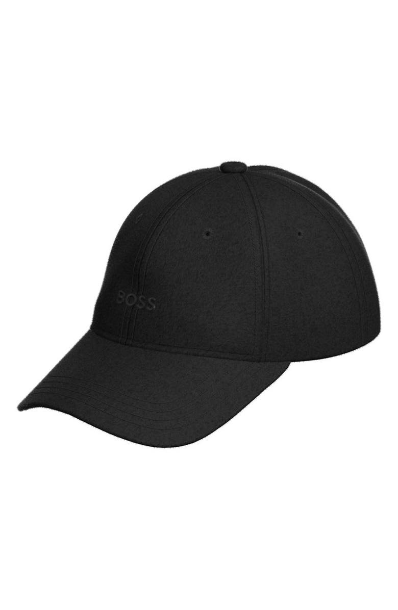 BOSS Derrel Wool Blend Baseball Cap, Main, color, Black