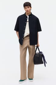 H&M Relaxed Fit Short-sleeved Oxford Shirt
