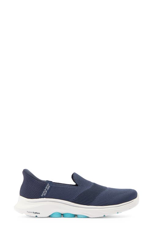 Skechers Go Walk 7 Slip-on Sneaker In Navy/aqua
