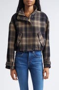 Veronica Beard Bateman Plaid Wool Blend Jacket