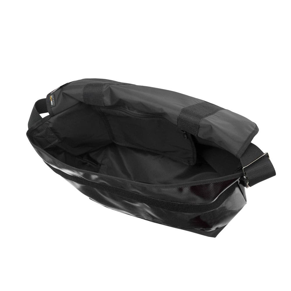Vinyl Vintage Messenger Bag, Alternate, color, Black