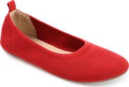 Journee Collection Jersie Knit Ballet Flat - Wide Width