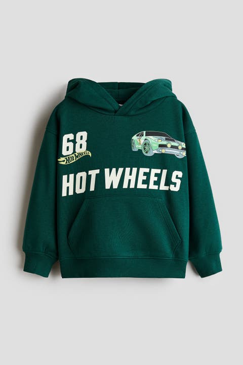Printed Brushed-Inside Hoodie